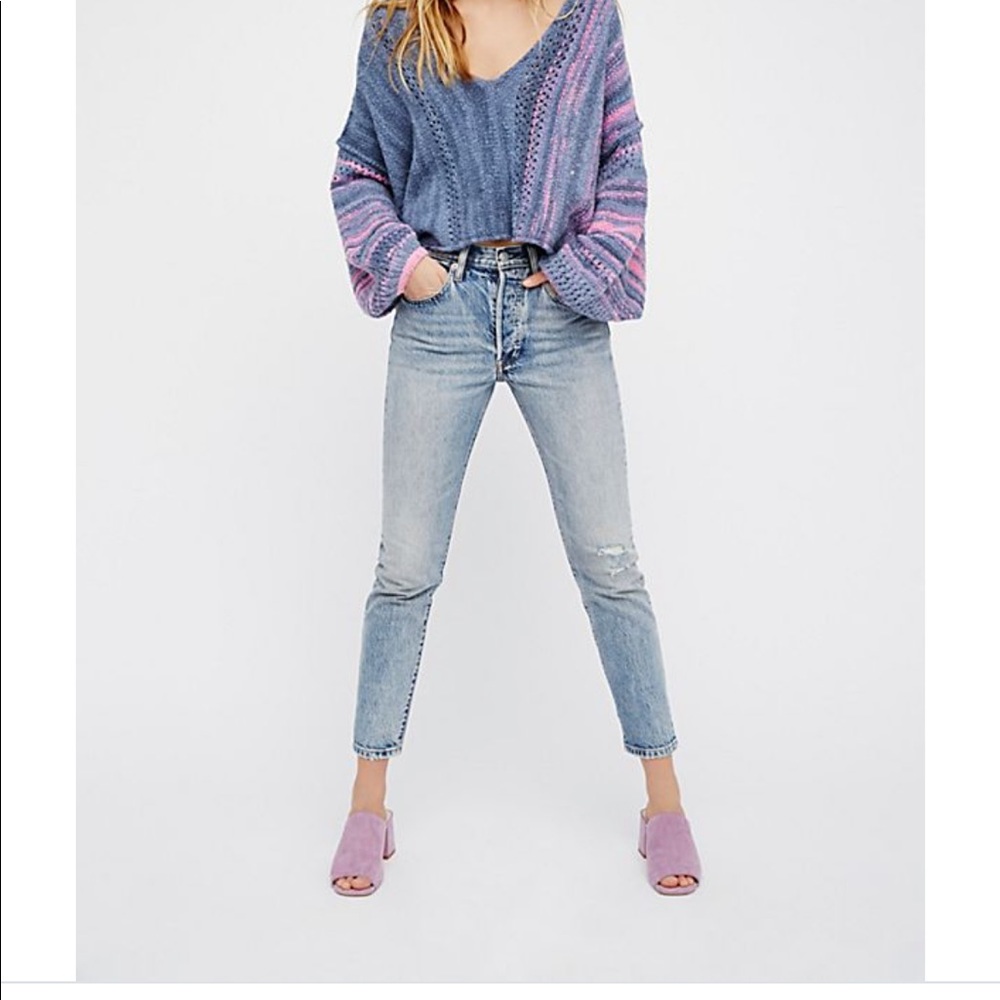 Free People Amethyst knit sweater